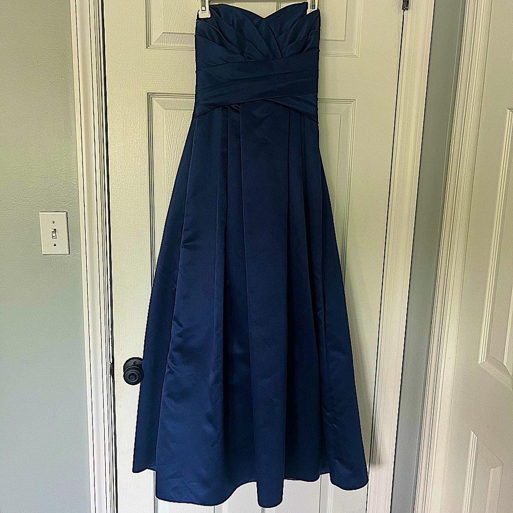 Navy blue bridesmaid dress